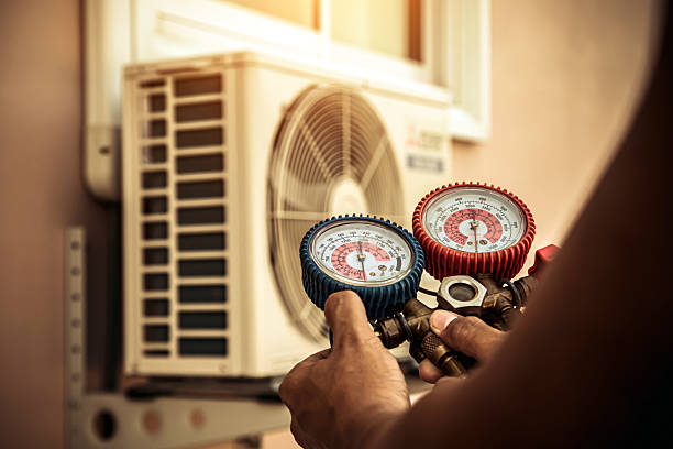 Professional Ductwork Repair technician working in Hutchinson, PA